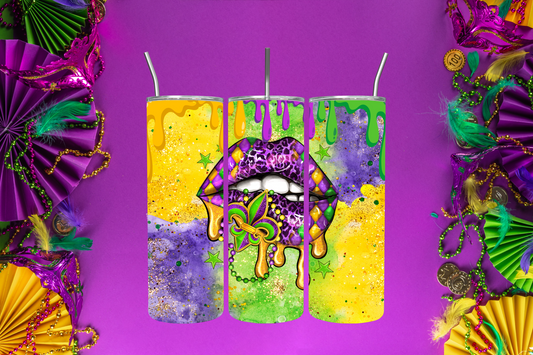 20oz Mardi Gras Tumblers