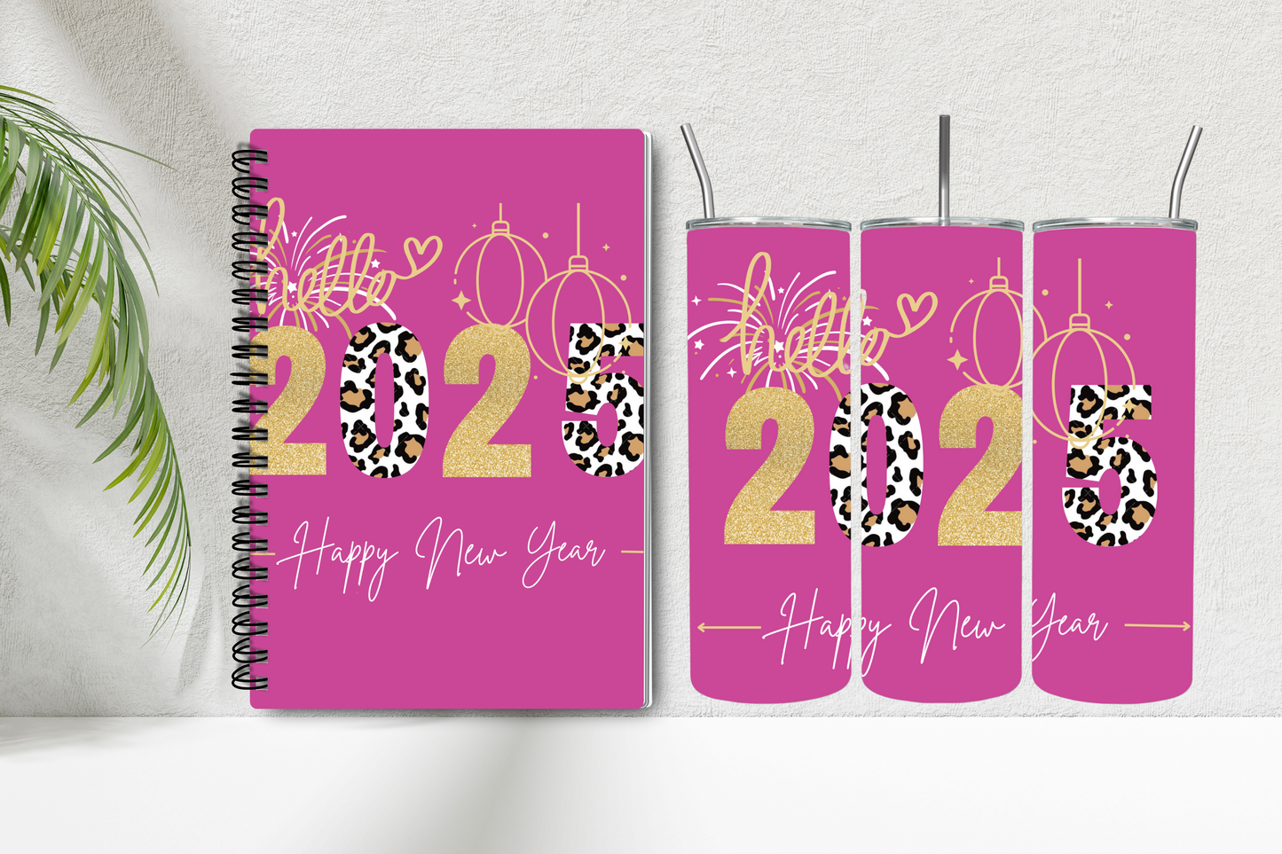 New Years Notebook and Tumbler Set