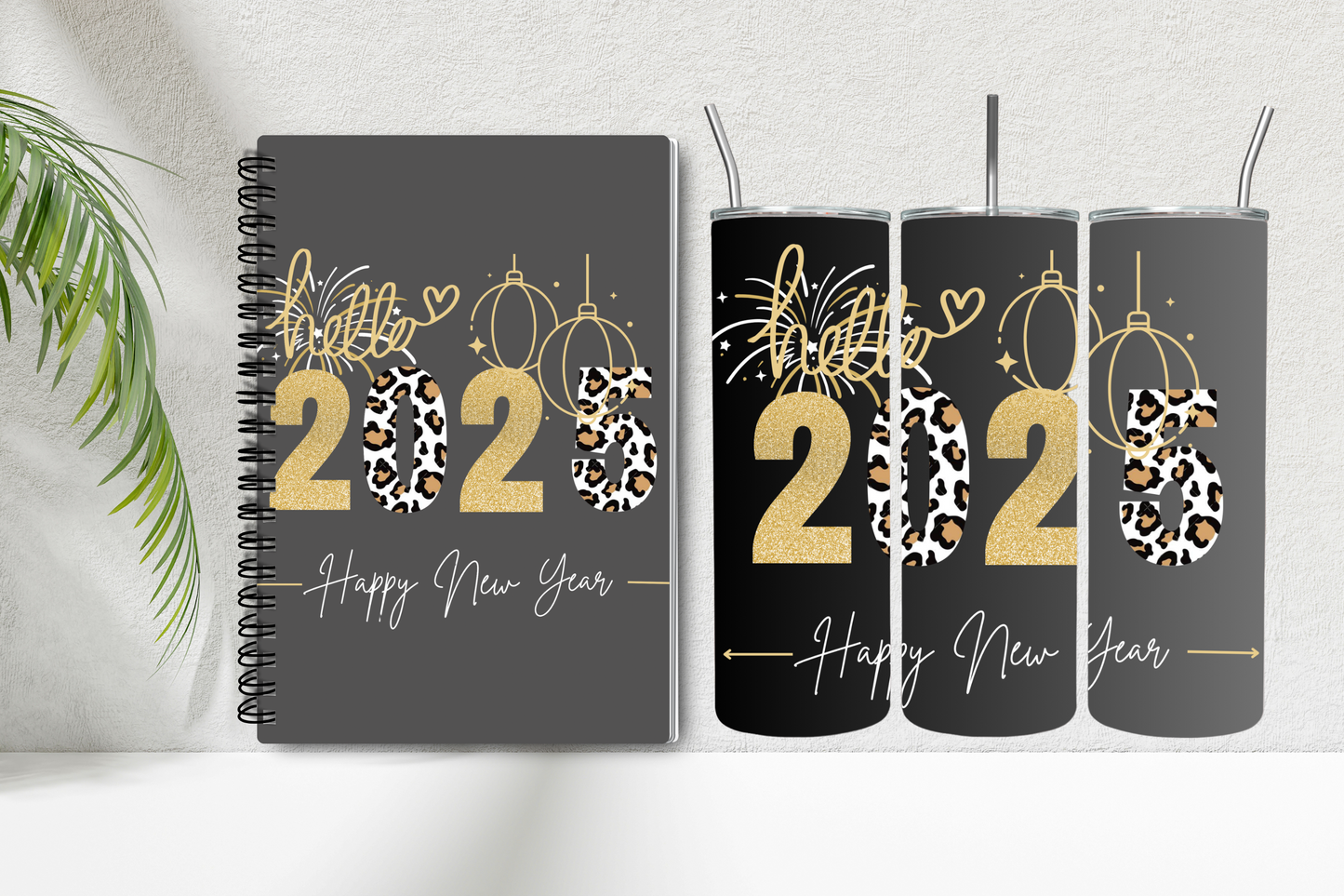 New Years Notebook and Tumbler Set